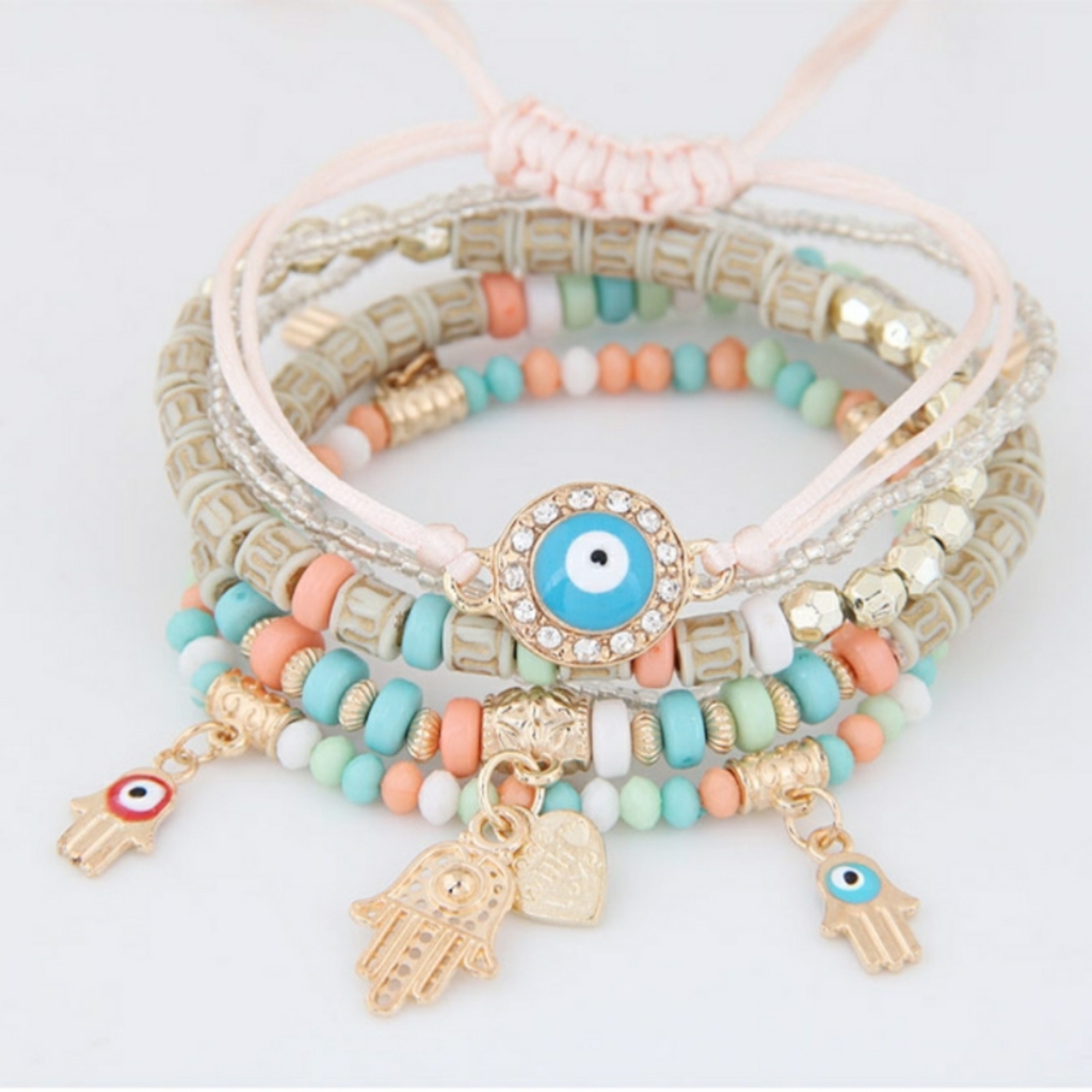2/$14 Host Pickhamsa Stackable Bracelets